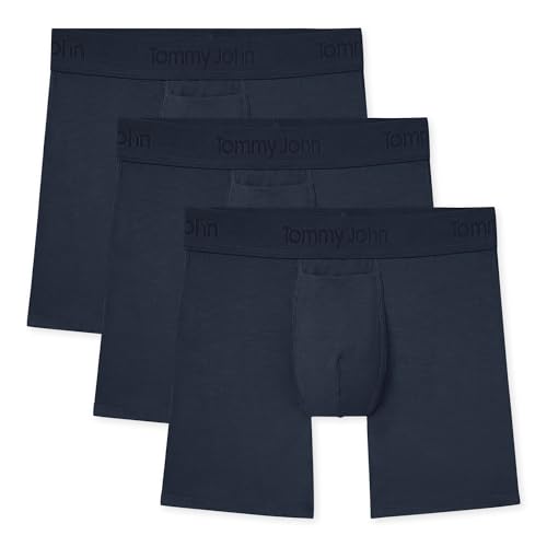 Image of Tommy John Men's Second Skin 6 inch Mid-Length Boxer Brief Underwear