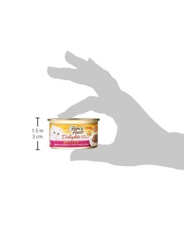 Image of Fancy Feast Canned Delights Cat Food, Chicken And Cheddar, 3 oz
