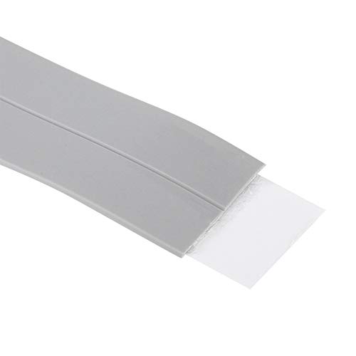 Image of TOPINCN PVC Door Bottom Seal Strip, Self-Adhesive Weather Stripping, 3.2M Length, Gray, Available in 22mm and 38mm Width