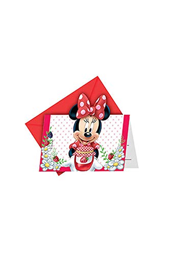 Confiture emballée Disney Minnie Souris Invitations, Lot de 6