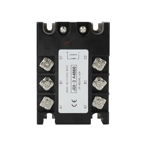 Relais triphasé AC-AC 60A sans usure mécanique entrée 70-280V sortie commutation rapide