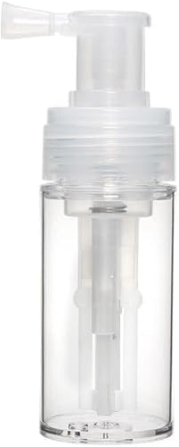 Zhhuoc Transparent 110ml Powder Spray Bottle, Empty Powder Travel Cosmetics Blower, Refillable Hair Fiber Applicator for Hair Salon, Home, Beauty Multi-Purpose,Styling Products Tools