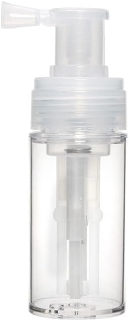 Zhhuoc Transparente 110 ml Pulver-Sprühflasche, leeres Puder, Reise-Kosmetik-Gebläse, nachfüllbarer Haarfaser-Applikator für Friseursalon, Zuhause, Schönheit, Mehrzweck, Styling-Produkte