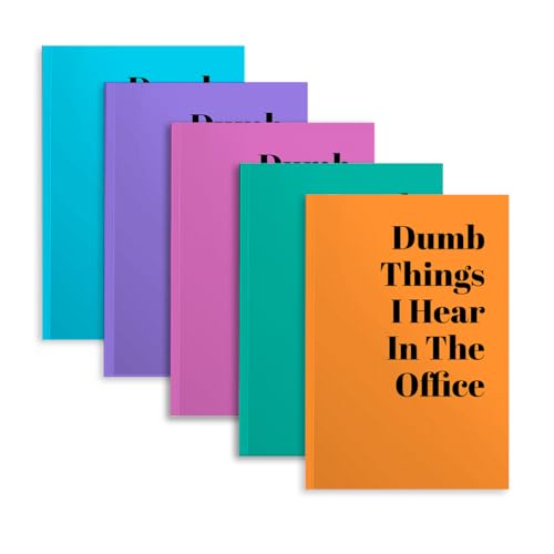 Image of 5 PCS Notebook Journal, Notebooks for Work, Note Taking Writing Funny Office Accessories Gag Gifts for Boss Leader Coworker Manager Lady Christmas Birthday Retirement 5.7 x 8.3 Inches 41 Sheets