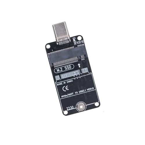 Boîtier USB 3.2 10 Gbps portable en alliage d'aluminium pour SSD 2230 2242