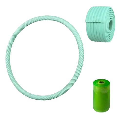 フラフープ アクセサリー ダイエット 滑り防止 静音性 グリップ 抗菌 テープ 滑り止め カバー 保護スリーブ ストレッチフィルム 子供用 室内用 おしゃれグリップ 腰痛防止 パッド リプレイスメントテープ NBR材質 クッション ソフト コーナーガード