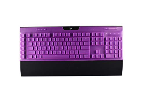 Ultra Thin Keyboard Cover for Corsair K95 RGB Keyboard, Corsair K95 RGB Platinum/Platinum XT Gaming Keyboard Cover Protector - Purple
