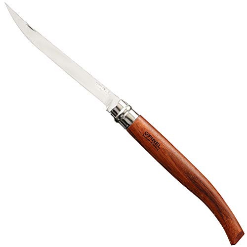 Couteau pliant Opinel O243150 brun en acier inox pour camping et bushcraft
