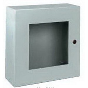 Wiegmann N412201608WC N412-WC Ultimate Series NEMA 4/12 Single Window Door Wall-Mount Enclosure, Steel, 20" x 16" x 8"