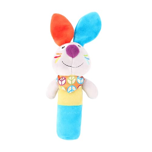 Hochet en peluche bébé éducatif Homoyoyo avec poignée de préhension pour nouveau-né