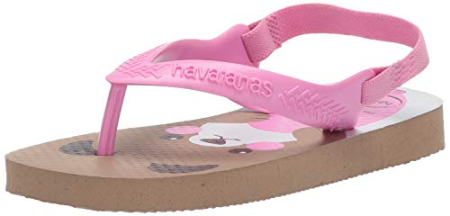 Havaianas Girls Baby pets sandal, Rose Gold, 5 Infant