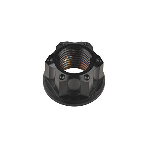 Image of Titanium M6 M8 M10 M12 M14 M16 Flange Bolt Nut Bicycle Motorcycle Rear Axle Car Modification Accessories Pack of 6 (M10 Pitch 1.5mm, Black)