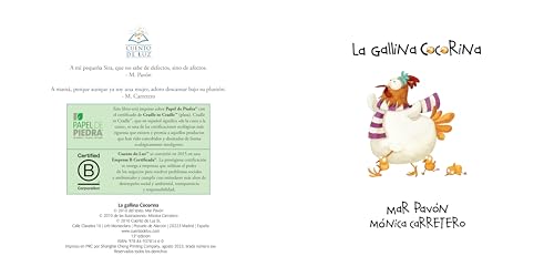 La gallina Cocorina (Clucky the Hen) (Spanish Edition)
