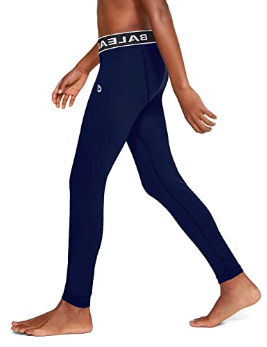 Baleaf Youth Boys' Compression Pants Sports Tights Base Layer Leggings Running Basketball Baseball Football Navy Size Xs #TOP1