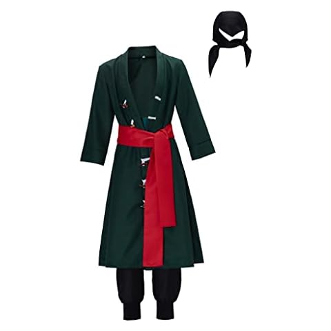 SFWXCOS Roronoa Zoro Cosplay Costume After 2 Years Lorenor Zorro Full Set Cosplay Uniform Anime Kimono for Adults Cover