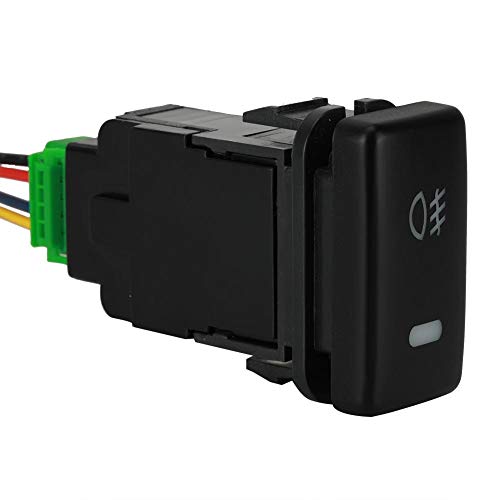 Interruptor de botão Fydun de 4 polos universal 12 V com luz indicadora de fundo LED com fios para R
