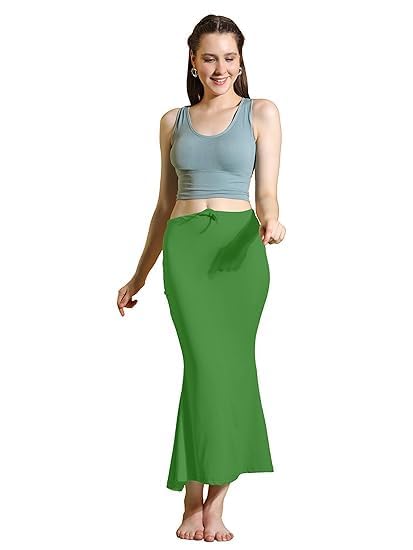 Image of Women's Soft Comfy Pleated Saree Fishcut I Saree Shapewear Flare Petticoat for Women, Lycra Cotton Blended, Petticoat, Skirts for Women, Shape Wear Dress for Saree