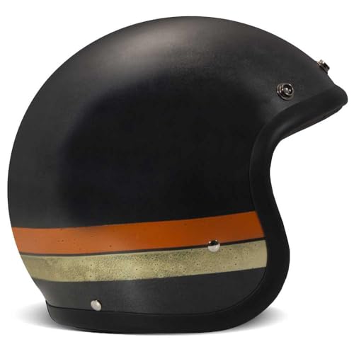 Casque open face DMD Vintage handmade taille S noir mat