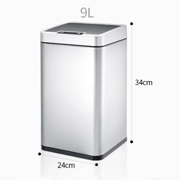 Smart Trash Can Automatic Sensor Garbage Can for Bathroom Kitchen Garbage Cube Living Room Home image 3