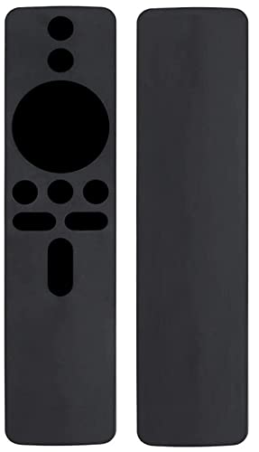 ETUZI Silicone Case Cover for Mi TV Stick | MI Box S | 3S Compatible for MI 4X | 4A Smart LED TV (Only Netflix & Prime Video/Live Button) (Black)