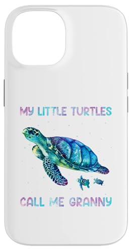 Turtle Watercolor Sea Ocean My Turtles Call Me Granny �X�}�z�P�[�X iPhone 14 �p