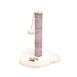 Aqpet Palo Tiragraffi per Gatti Albero Gioco Gatti con Pallina 39 cm Colore Beige