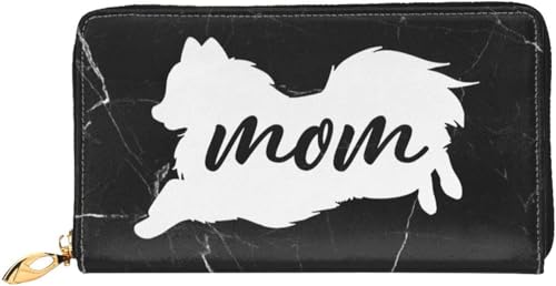 Pomeranian Dog Mom Wallet Card Bag