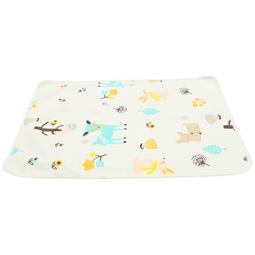 CVUTOVO Cambiador para Ñiño Diseño de Ciervo, Alfombrilla y Lavable, Transpirable, Tamaño 50 X 70 CM, para Uso Diario Hogar