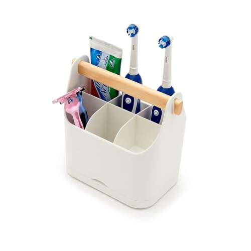 simplywire – Porte-Brosse à Dents – Organisateur de Salle de Bain – Blanc