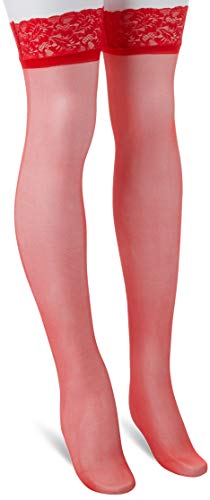 Meia AF Renda 7/8, Trifil, Feminino, Vermelho, 35-38