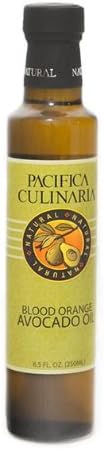 Pacifica CulinariaCOLD PRESSED Extra Virgin Avocado Oil Made in USA 8.5 fl oz (250ml)Bottle (Blood Orange Avocado Oil)
