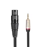 VINTORKY Xlr Adapterkabel Schwarz Symmetrisches Audiokabel für Mikrofon Smartphone Computer...