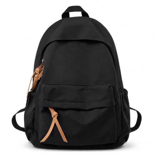 URBAN HIKE Women’s Black Backpack | Stylish Leather Look College,...