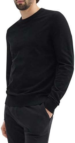 Theory Men's Riland Crewneck Grid in Light Bilen3