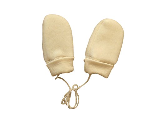 Engel Baby-Handschuhe Woll-Fleece, Weiß, 50-56