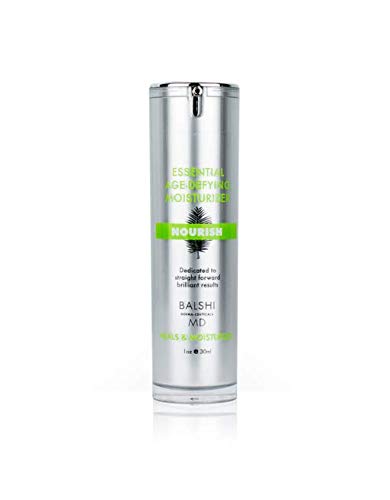 NOURISH Essential Moisturizer - Anti Aging Face Cream with Hyaluronic Acid, Jojoba Oil, Squalane - Moisturizing, Firming, Smoothing Skincare for Women & Men 1oz/30ml