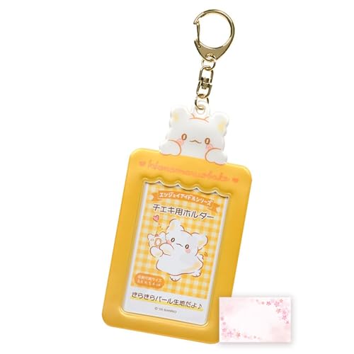 Porte-clés Hanamaruobake Sanrio Original avec carte de vœux fleurs de cerisier
