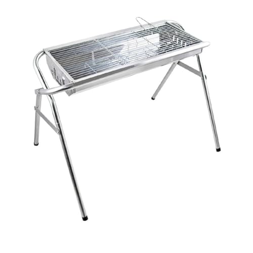 Parrilla de Barbacoa portátil Comercial para Exteriores, de Acero Inoxidable, a carbón (diámetro de 917 x 590 x 700 mm)