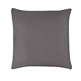 Questo prodotto contiene: 2 federe super morbide, tinta unita, colore: grigio, 80 cm x 80 cm
