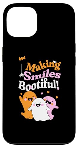Halloween Funny Dentist Making Smiles Bootiful Dental Staff スマホケース iPhone 13 用