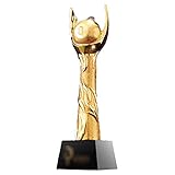 Pokale Schwarze Acht Billard-Kristall-Trophäe Snooker-Trophäe Metall-Billard-Meisterschaft Goldene Trophäe Sport-Trophäe Fußball (Color : Gold, Size : 30 * 8cm)