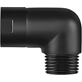 Adaptador de codo de latón macizo de 90 grados para extensión de cabezal de ducha en baños residenciales y móviles