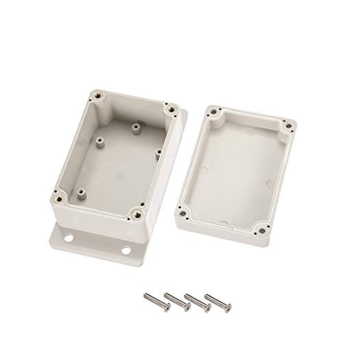 Uxcell 3.9"X2.67"X2"(100Mmx68Mmx50Mm) Abs Junction Box Universal Electric Project Enclosure W Mounting Fixed Hole #TOP1