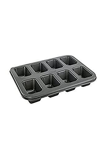 Winco HLF-8MN, 8-Cup Mini Loaf Pan, Non-Stick Carbon Steel Bread Baking Pan