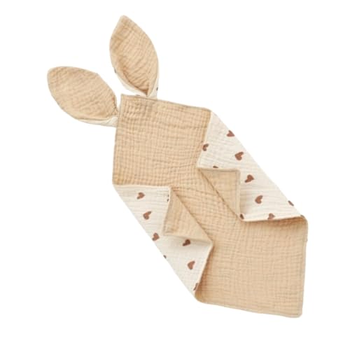Mlllokfki Unisex Baby Bibs with Rabbit Ears, Baby Bibs for Drooling, Soft Cotton Drooling Bib, Rabbit Ear Drool Bibs for Boys, Rabbit Ear Drool Bibs for Girls, Baby Bandana Bibs for Drooling