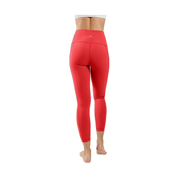 90-Degree-By-Reflex-High-Waist-Tummy-Control-Squat-Proof-Ankle-Length-Leggings-with-Pockets 90 Degree By Reflex High Waist Tummy Control Squat Proof Ankle Length Leggings with Pockets - Scorpio Red - Medium