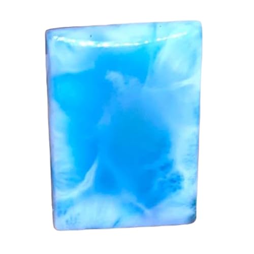 Cabochon larimar naturel rectangulaire 27x19mm pour création de bijoux DIY