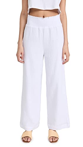 Z SUPPLY Women's Cassidy Full Length Pants, White, S at
