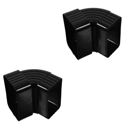 OSALADI 2pcs Replacement Rain Gutter Downspout Elbow Adapter Connector Easy to Use