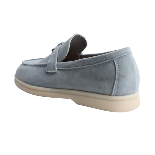 Image of Women's Summer Charms Suede Loafers - Premium Sheepskin Unlined Upper,Classic or Styles with Metal Detail for Casual, Office, Travel & All Day Wear